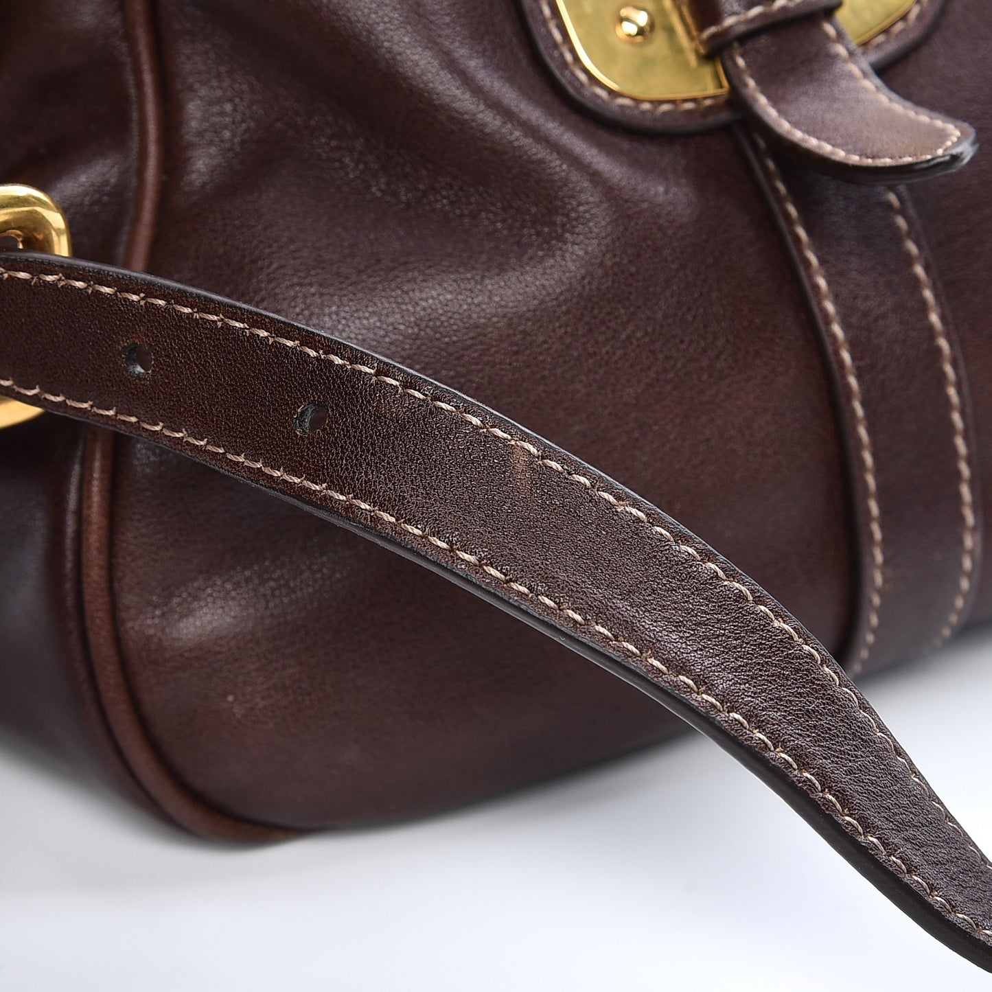 Soft Calf Shopping Satchel Nocciolo