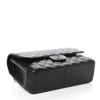 Chanel Caviar Quilted Jumbo Double Flap Black 4 of 10