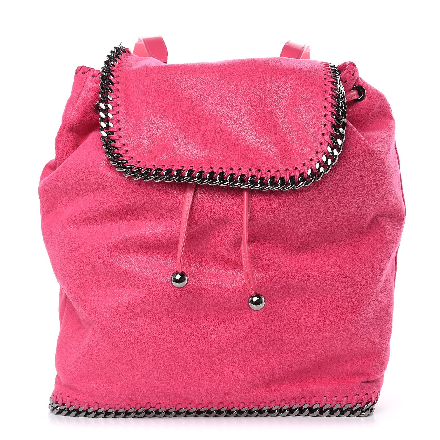 Stella McCartney Shaggy Deer Falabella Backpack Pink Fluo 1 of 13
