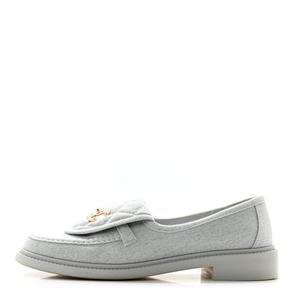 Chanel Denim CC Turnlock Loafers 39 Blue 1 of 10