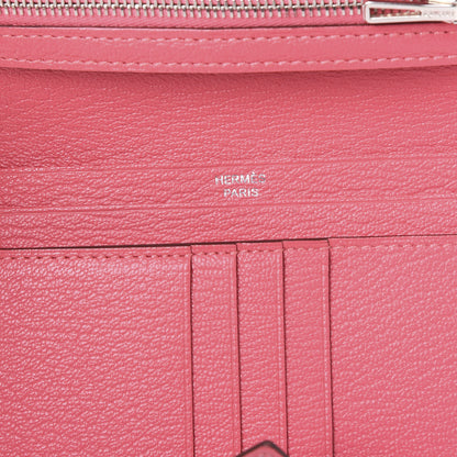 Hermes Chevre Mysore Bearn Compact Wallet Rose Azalee 5 of 9