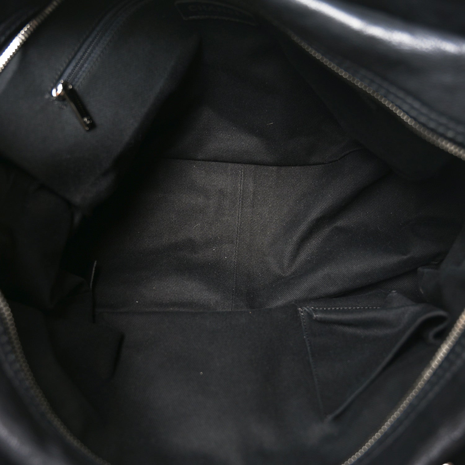 Chanel Calfskin Large Diamond Stitch Tote Black 5 of 10