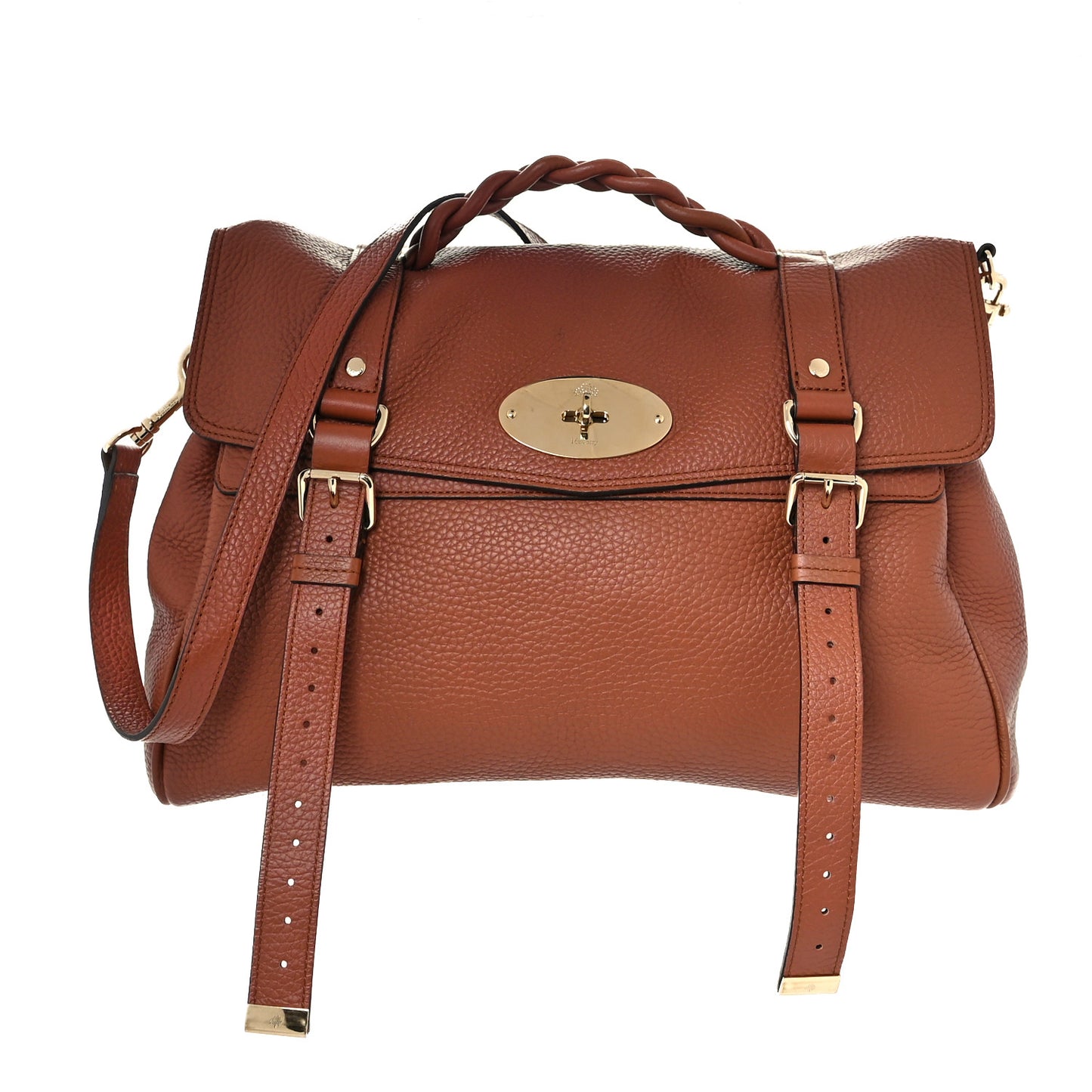 Heavy Grain Oversized Alexa Chestnut