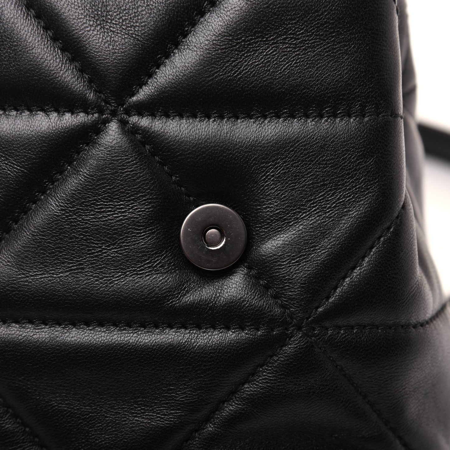Nappa Triangle Stitched Small Spectrum Bag Black