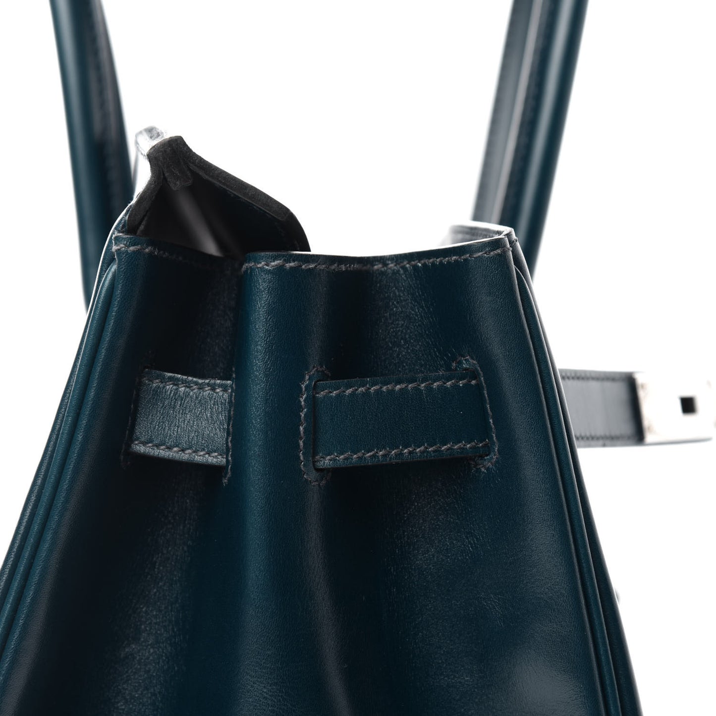 Box Guilloche Birkin 35 Bleu De Prusse