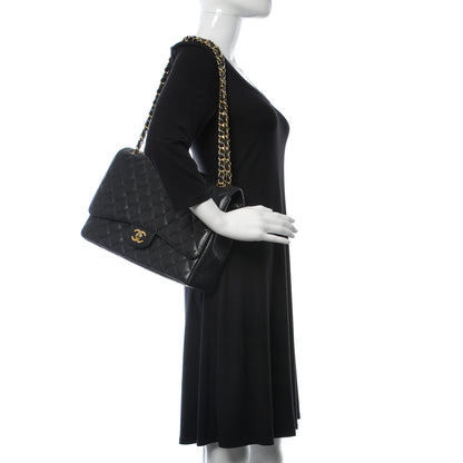 Chanel Caviar Quilted Maxi Single Flap Black 2 of 10