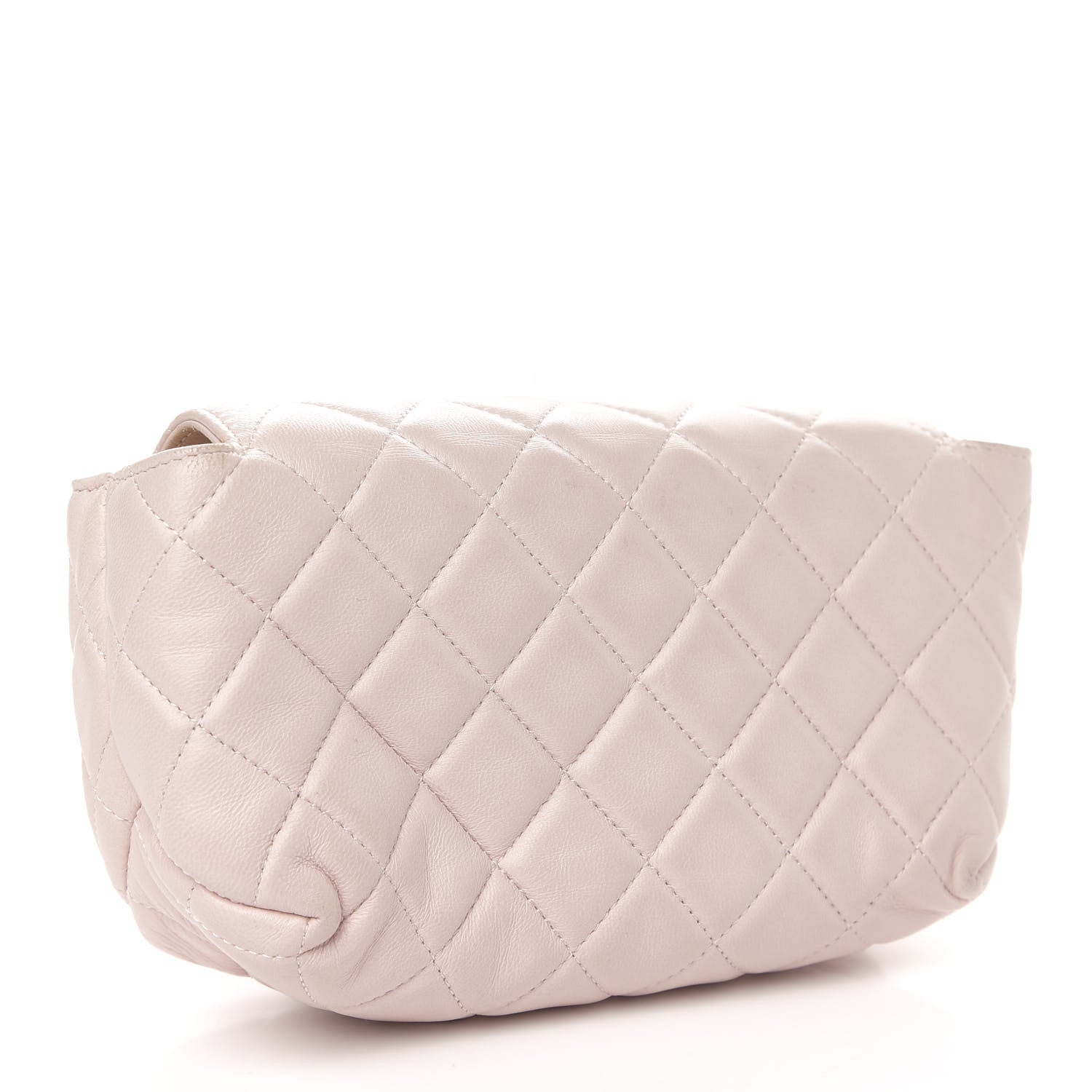 Chanel Lambskin Quilted Flap Cosmetic Case Light Pink 3 of 11