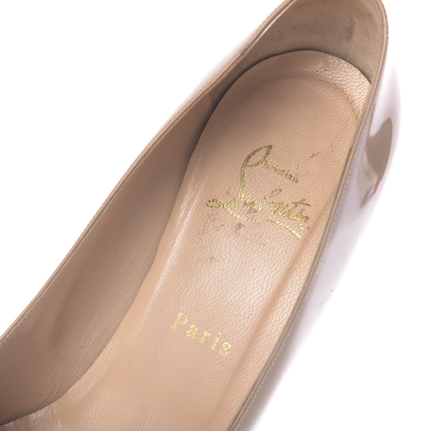 Christian Louboutin Patent New Simple 120 Pumps 38 Nude 8 of 10