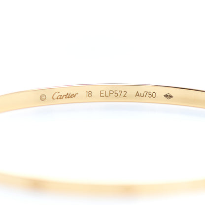Cartier 18K Yellow Gold Small LOVE Bracelet 18 4 of 5