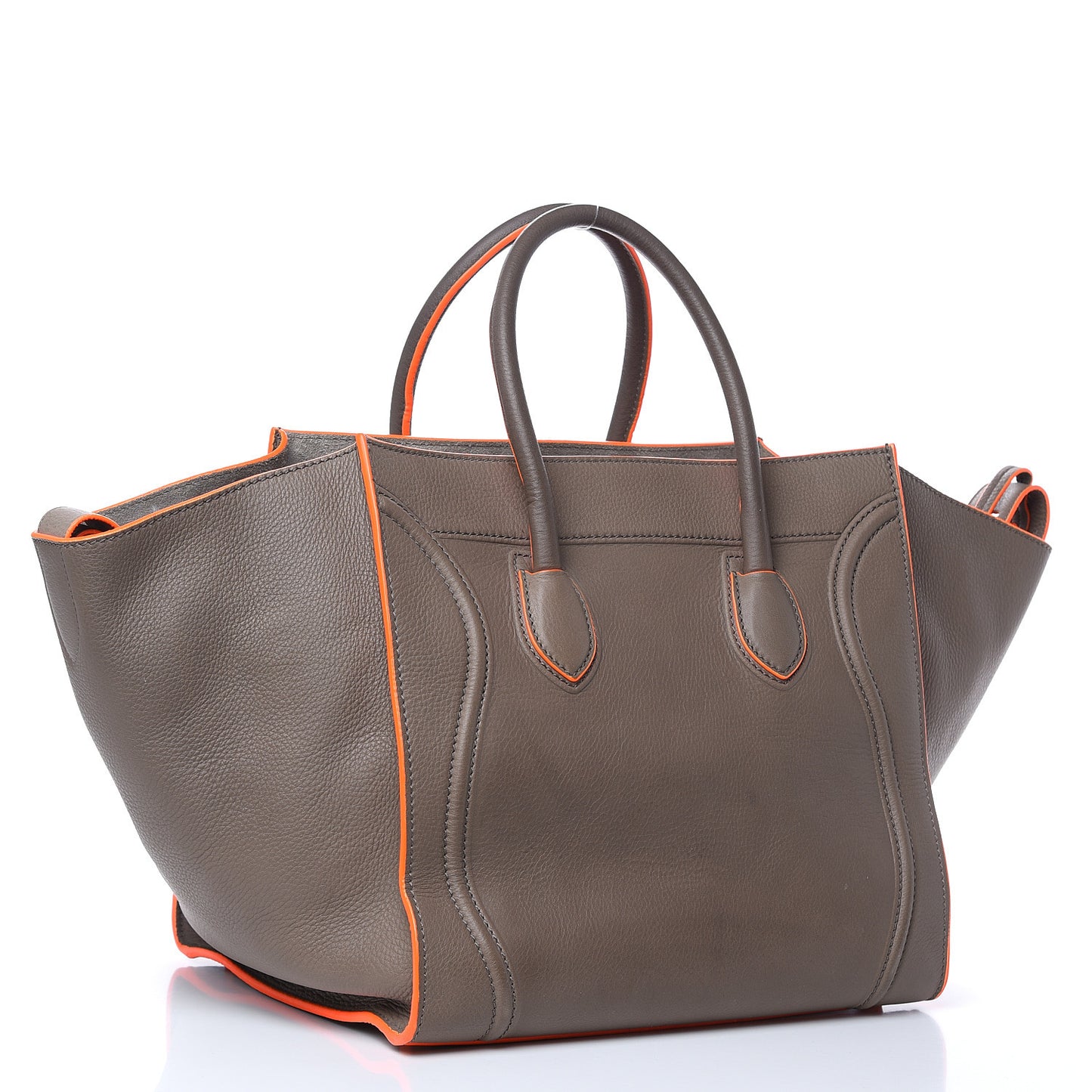 Supple Calfskin Medium Phantom Luggage Grey