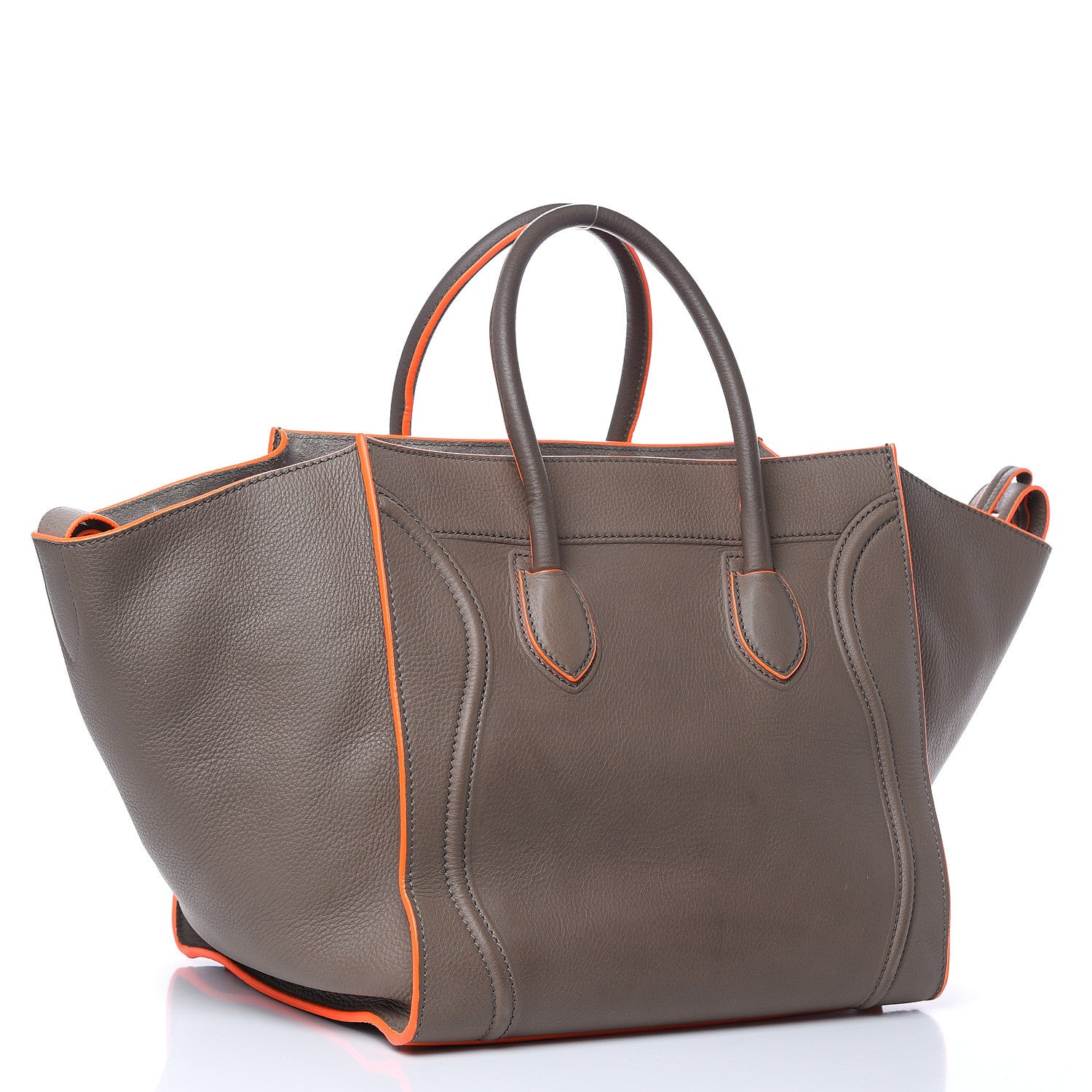 Celine Supple Calfskin Medium Phantom Luggage Grey 3 of 18