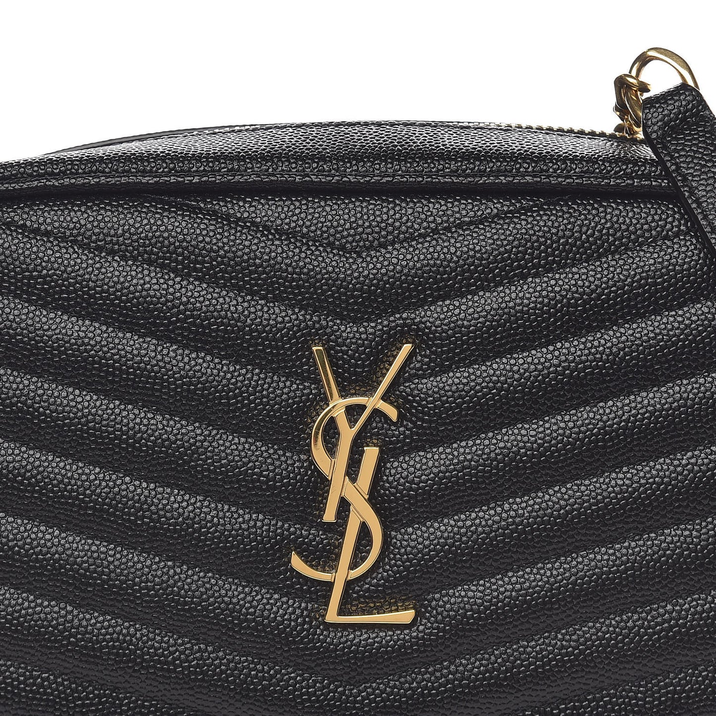 Grain De Poudre Matelasse Monogram Mini Lou Camera Bag Black