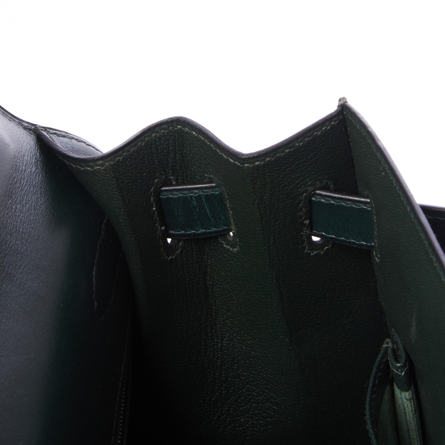 Hermes Box Kelly Sellier 32 Vert Fonce 17 of 32