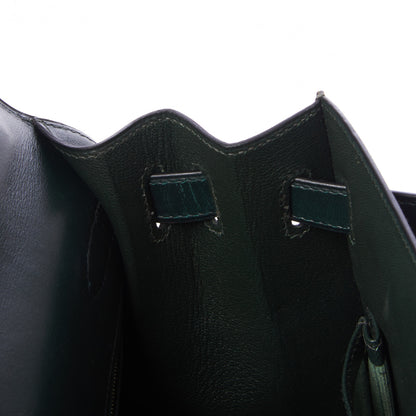 Hermes Box Kelly Sellier 32 Vert Fonce 17 of 32