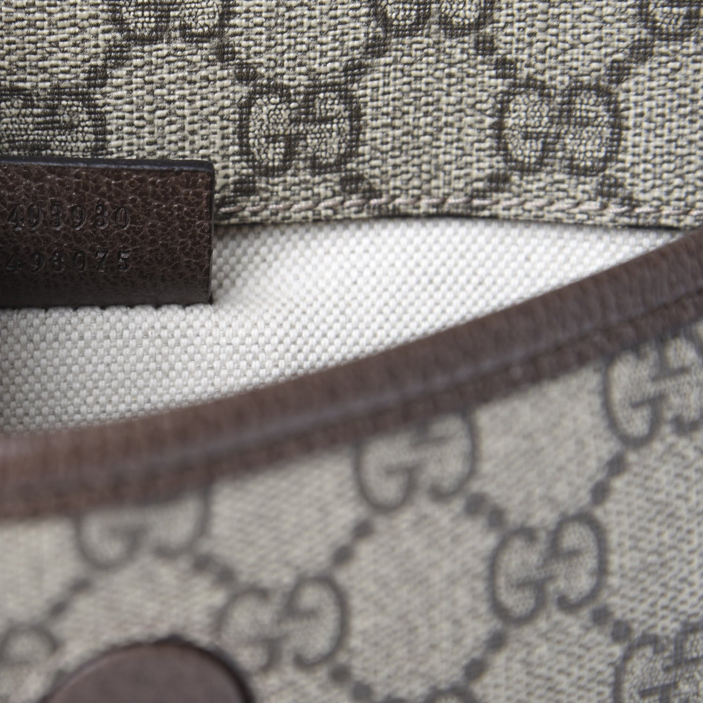 GG Supreme Monogram Neo Vintage Web Belt Bag Brown