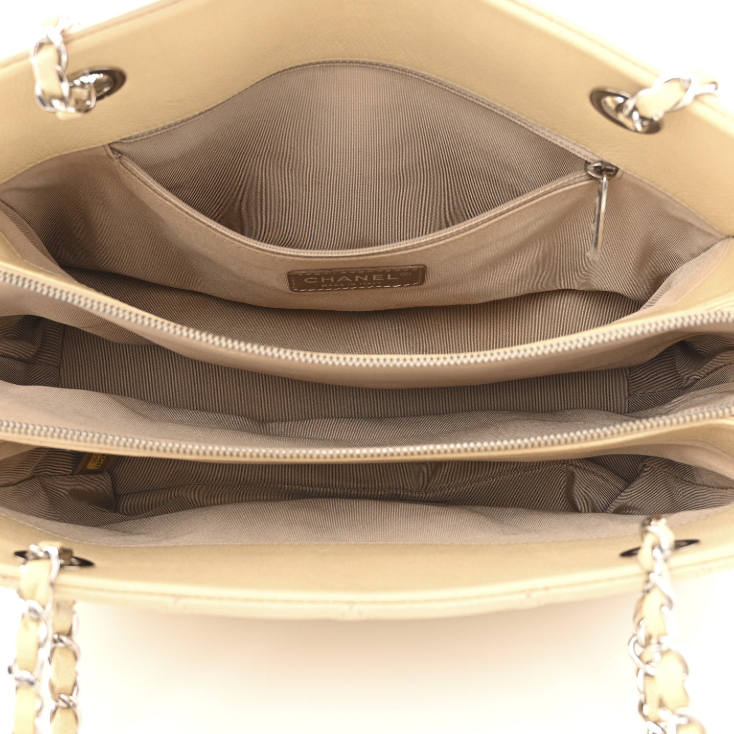 Chanel Caviar Quilted Petit Timeless Tote PTT Beige 5 of 10