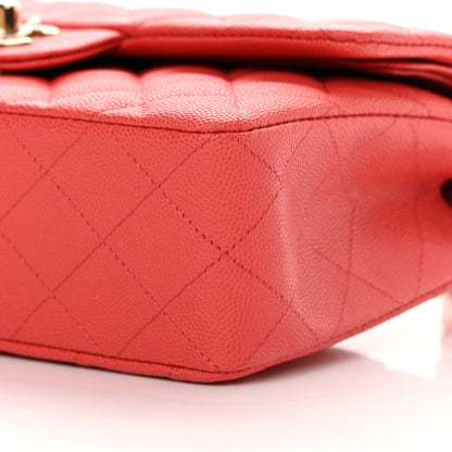 Chanel Caviar Quilted Small Double Flap Red 10 of 11