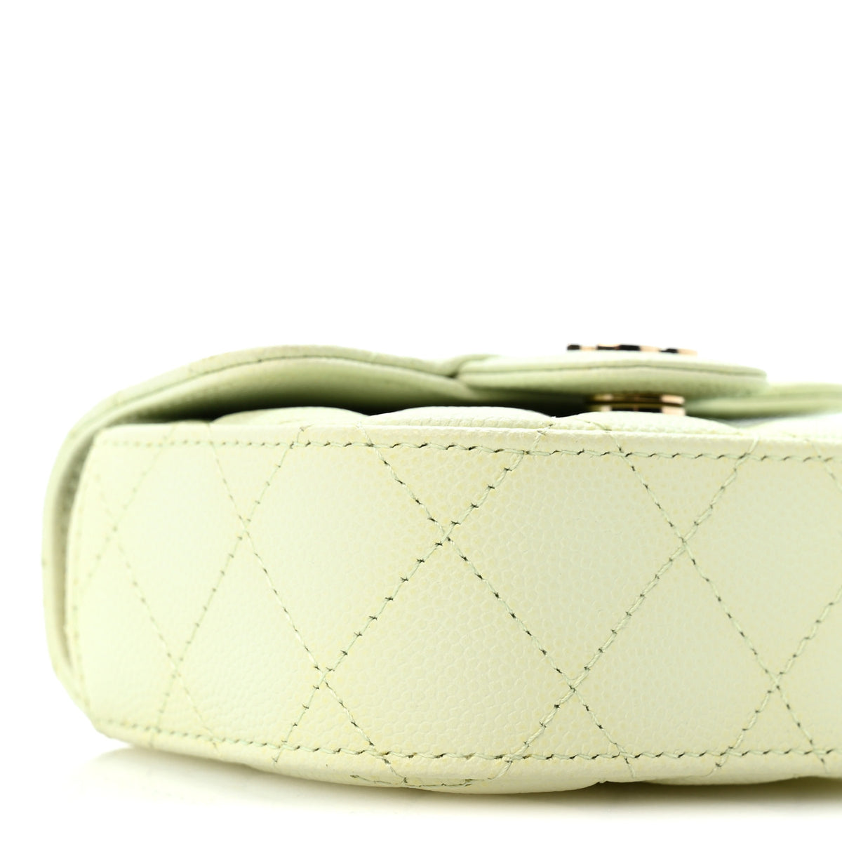Chanel Caviar Quilted Mini Clutch With Chain Green 10 of 11