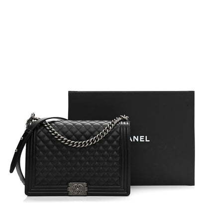 Chanel Caviar Quilted Large Boy Flap Black 11 of 11