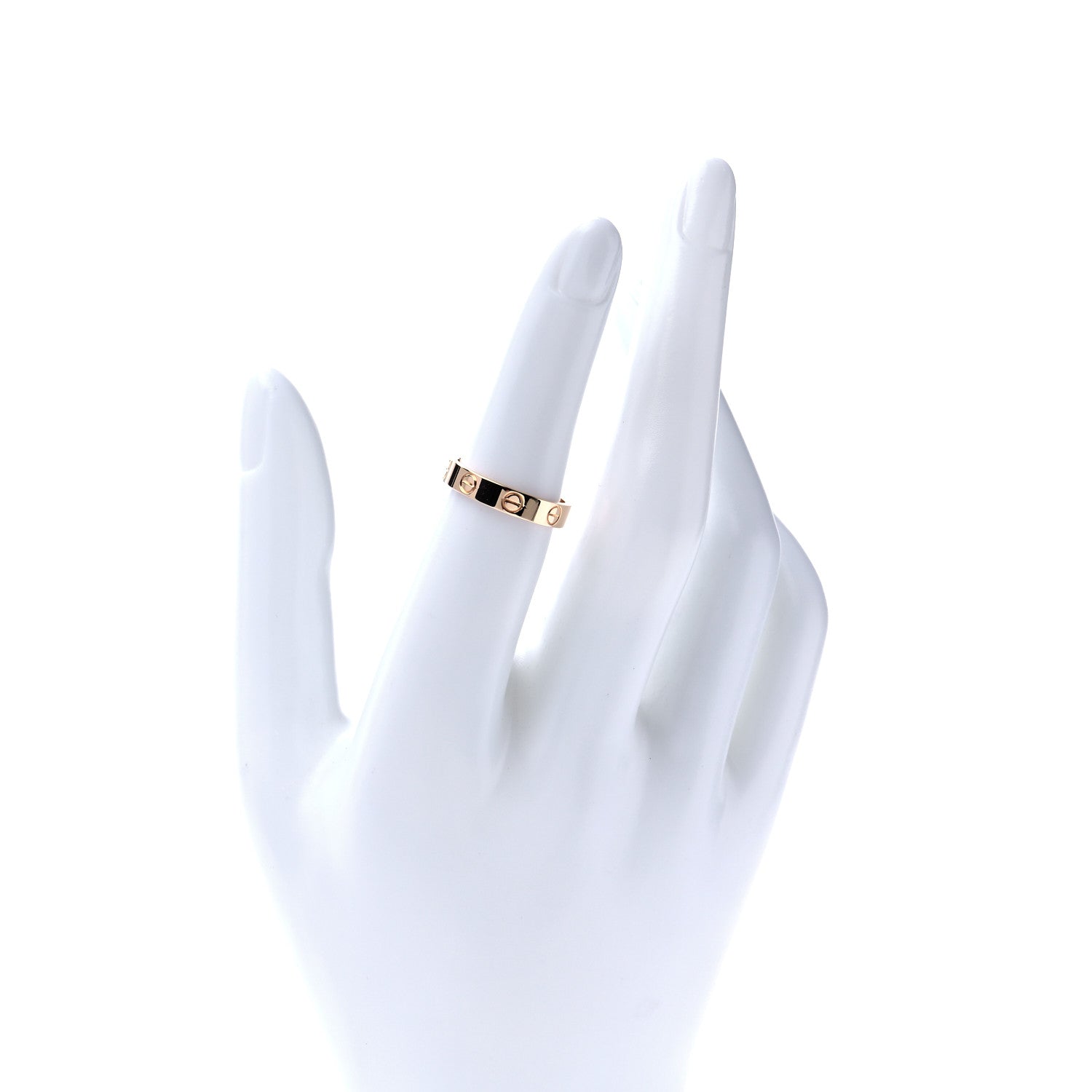 Cartier 18K Yellow Gold 3.5mm LOVE Wedding Band Ring 51 5.75 2 of 7