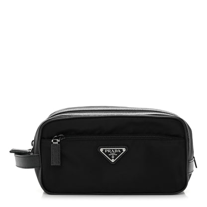 Prada Re-Nylon Saffiano Travel Pouch Black 1 of 12