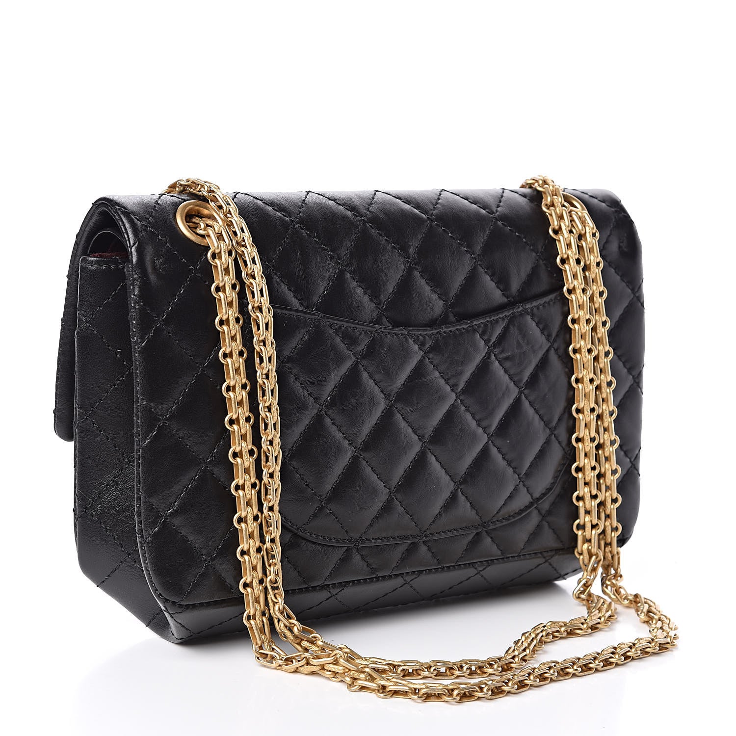 Chanel Aged Calfskin Quilted 2.55 Reissue 225 Flap Black 4 of 12