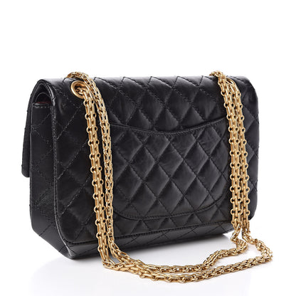 Chanel Aged Calfskin Quilted 2.55 Reissue 225 Flap Black 4 of 12