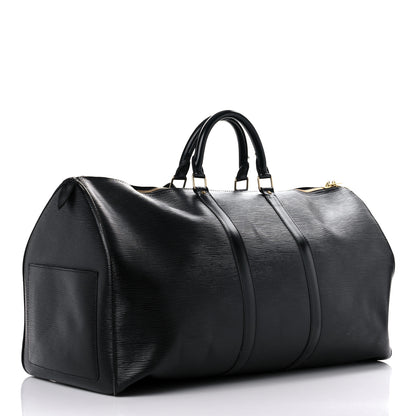 Louis Vuitton Epi Keepall 55 Black 3 of 30