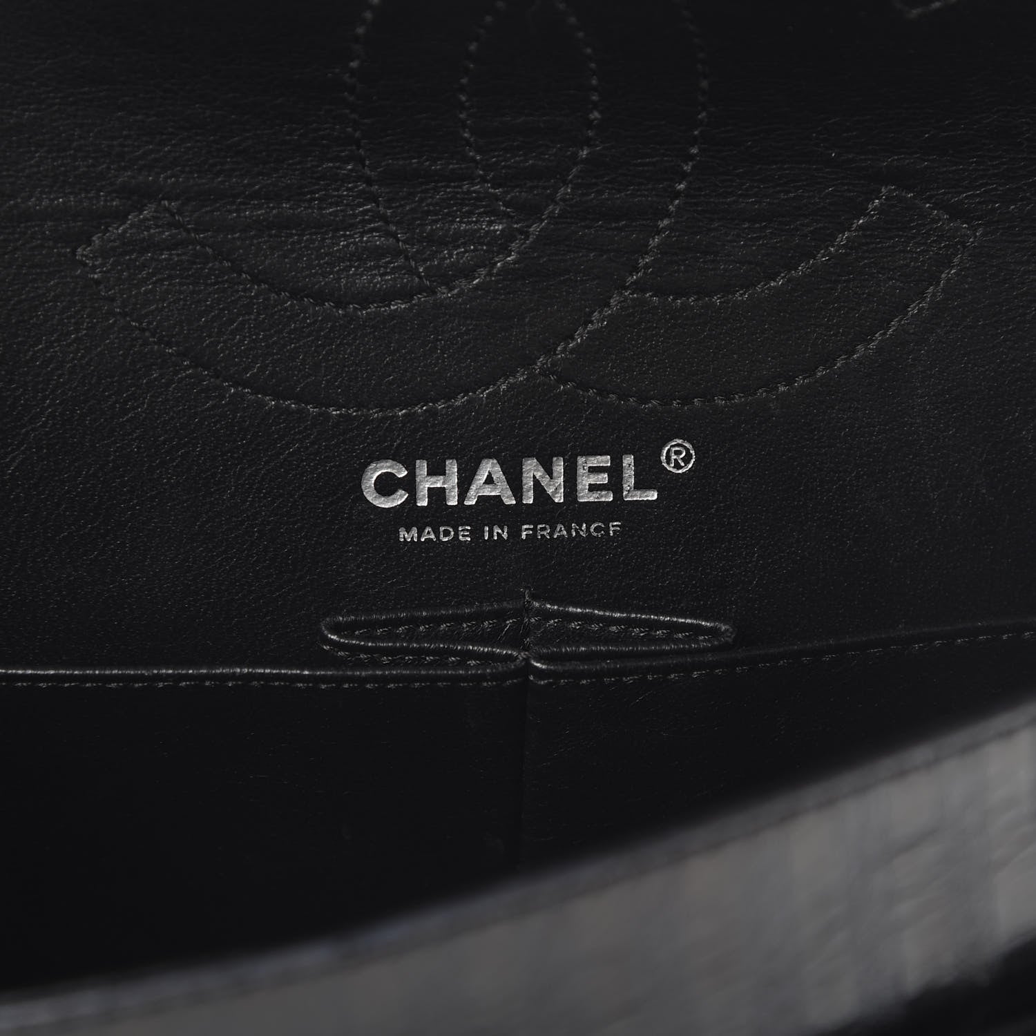 Chanel Metallic Calfskin Striped 2.55 Reissue 226 Flap Black 5 of 12