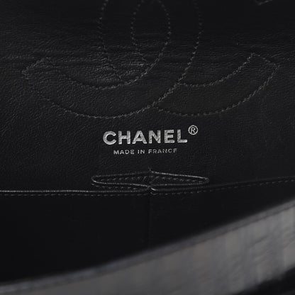 Chanel Metallic Calfskin Striped 2.55 Reissue 226 Flap Black 5 of 12