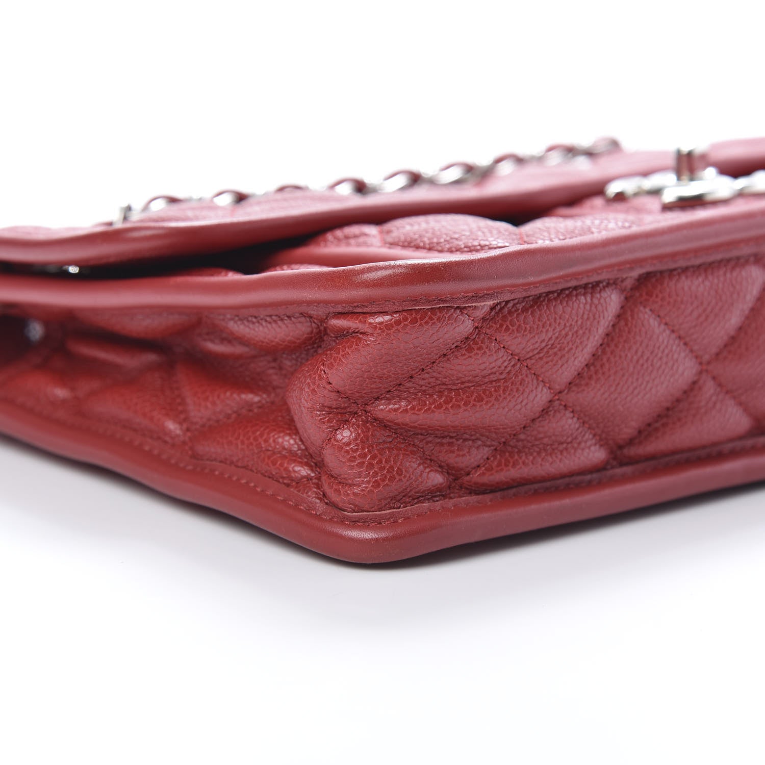 Chanel Caviar Quilted Large French Riviera Flap Red 8 of 9