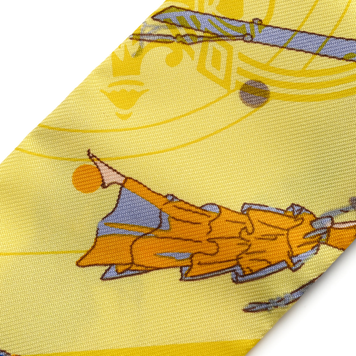 Silk Ex-Libris Les Parisie Twilly Jaune Soufre Gris