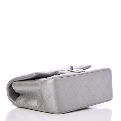Chanel Metallic Lambskin Quilted Mini Rectangular Flap Silver 4 of 7