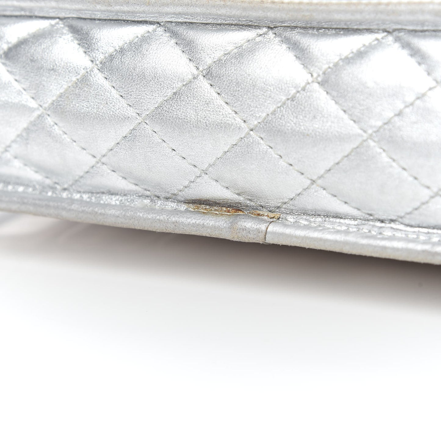 Vinyl Large Ice Cube Flap Silver