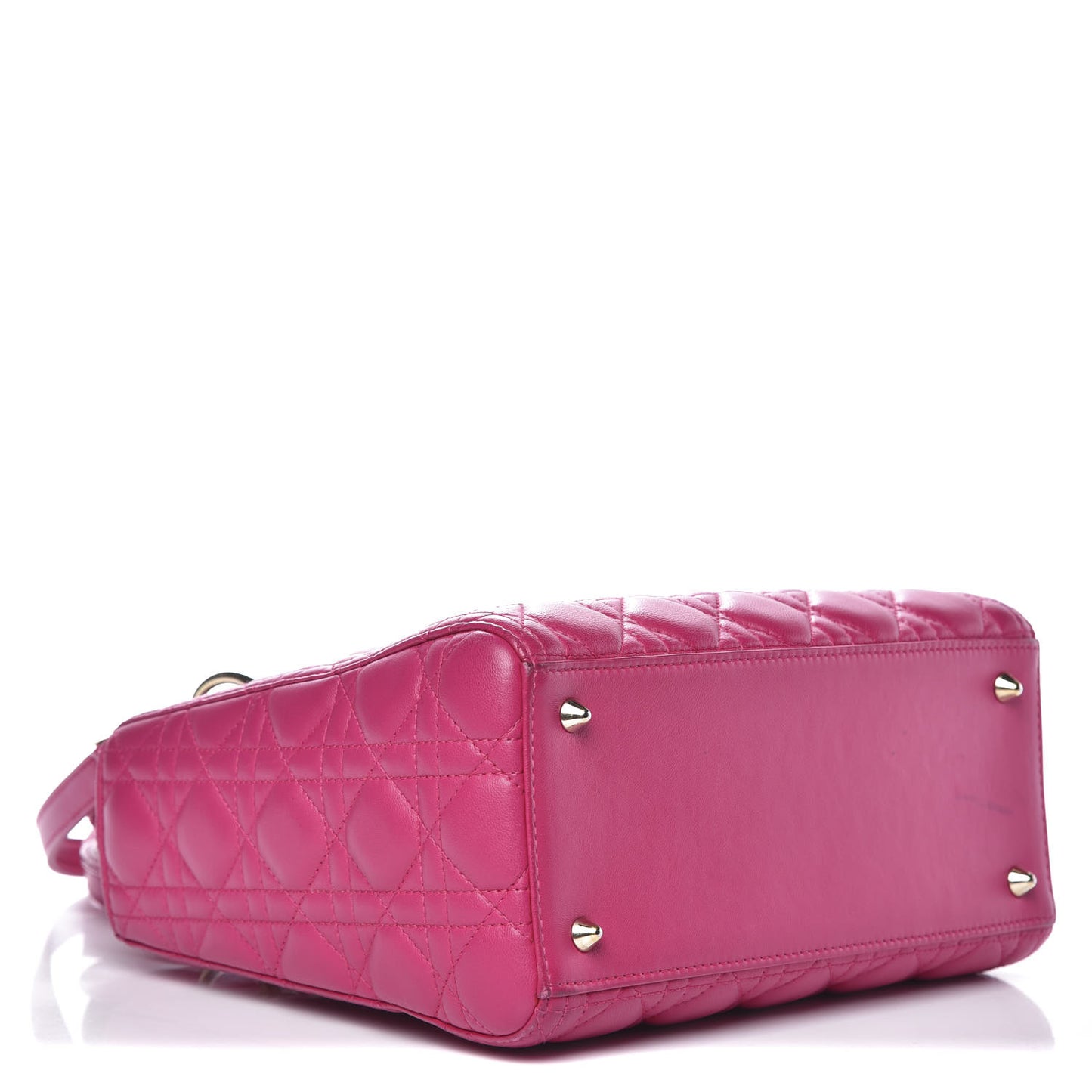 Lambskin Cannage Medium Lady Dior Pink