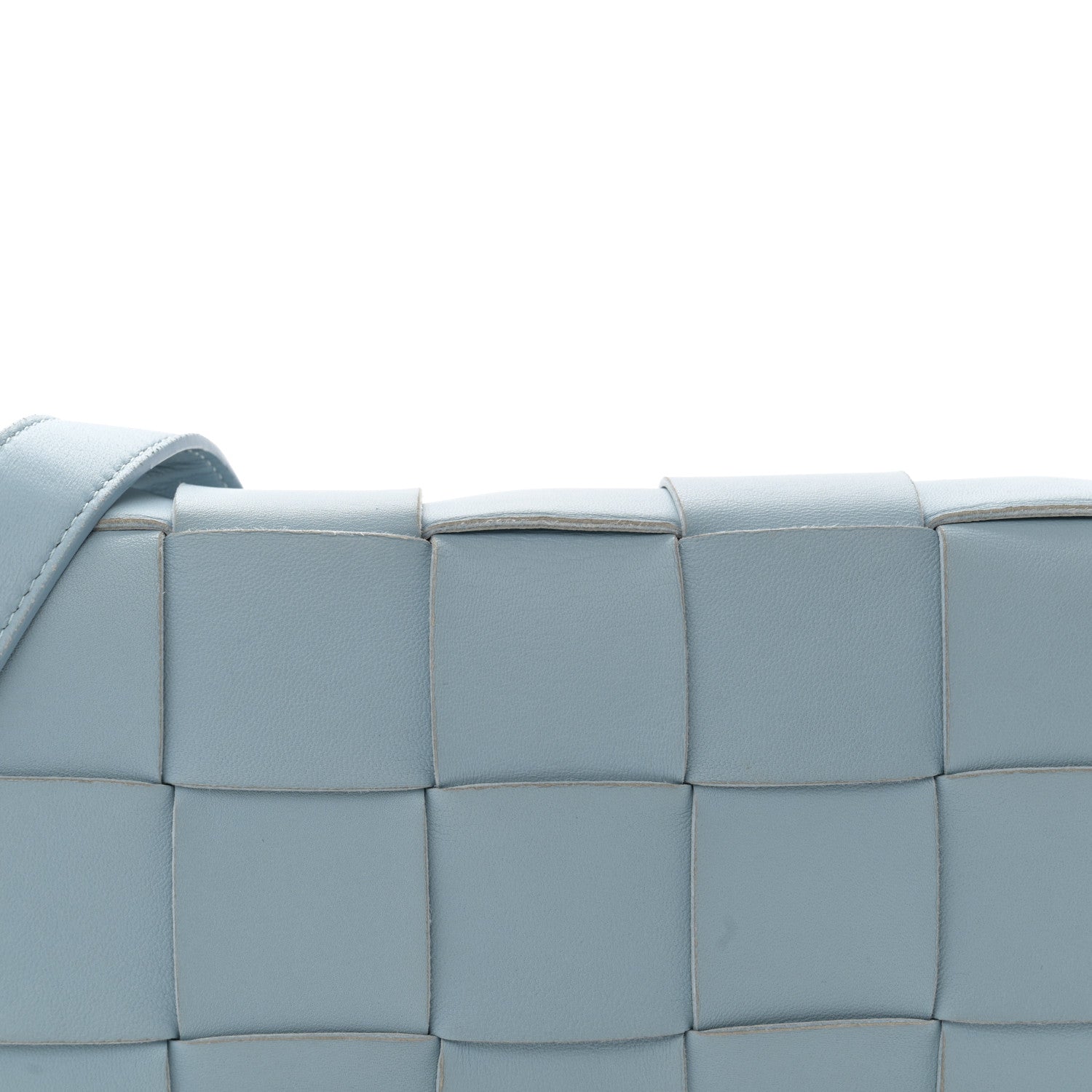 Bottega Veneta Nappa Maxi Intreccio Cassette Bag Pale Blue 8 of 10