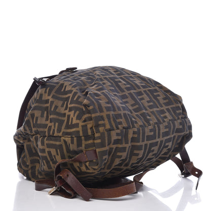 Fendi Zucca Drawstring Flap Backpack Tobacco 4 of 10