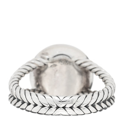 David Yurman Sterling Silver Diamond Pearl 8mm Petite Cerise Ring 51 5.75 3 of 4