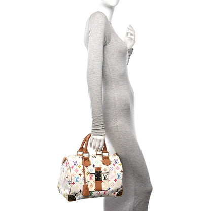 Louis Vuitton Monogram Multicolor Speedy 30 White 2 of 14
