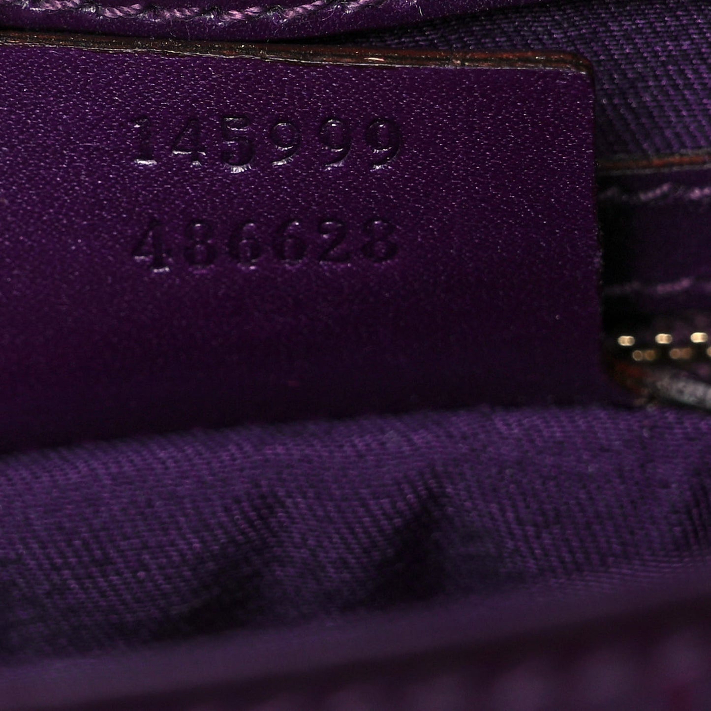 Patent Horsebit Treasure Flap Purple