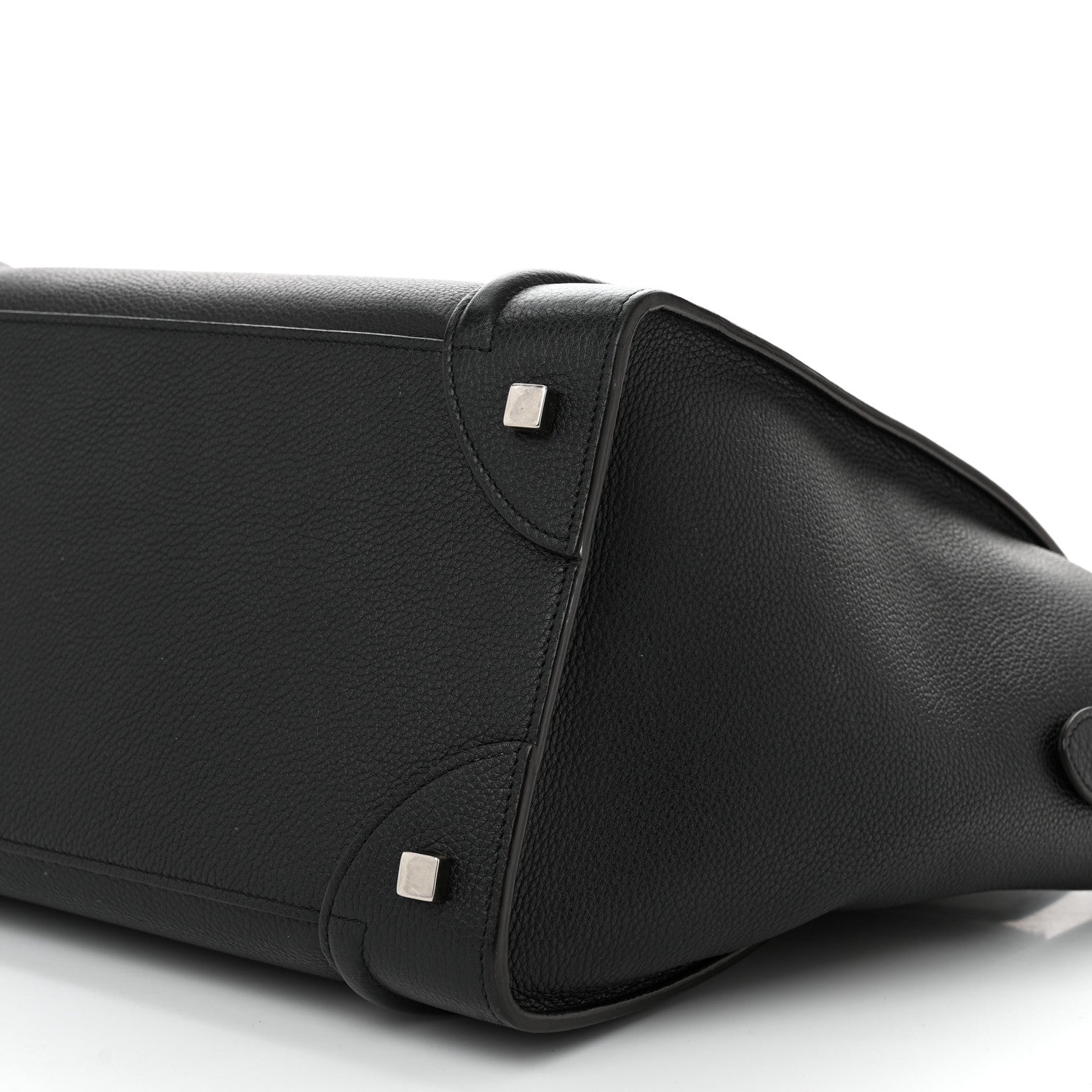 Celine Drummed Calfskin Mini Luggage Black 9 of 9