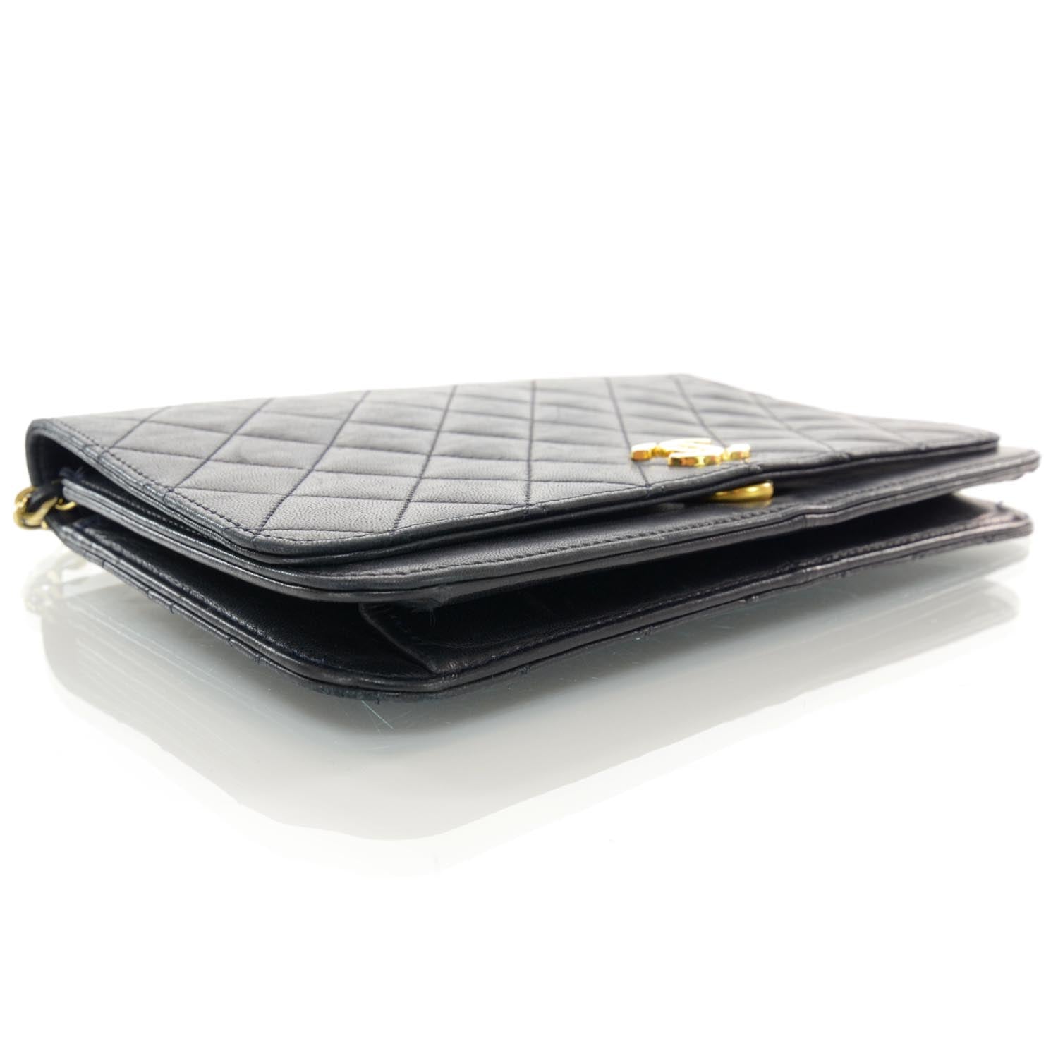 Chanel Lambskin Small Flap Navy 4 of 9