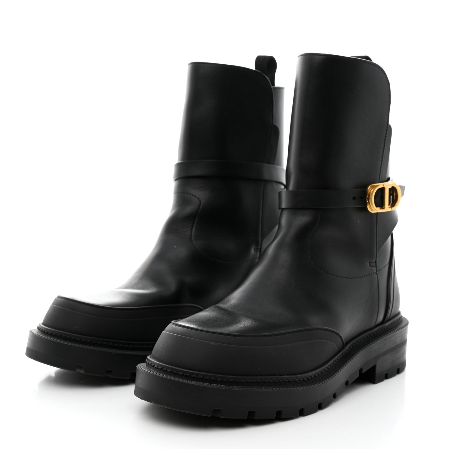Calfskin Empreinte Ankle Boot 36.5 Black
