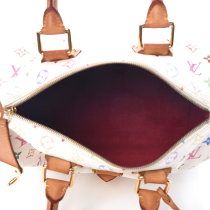 Louis Vuitton Monogram Multicolor Speedy 30 White 7 of 23
