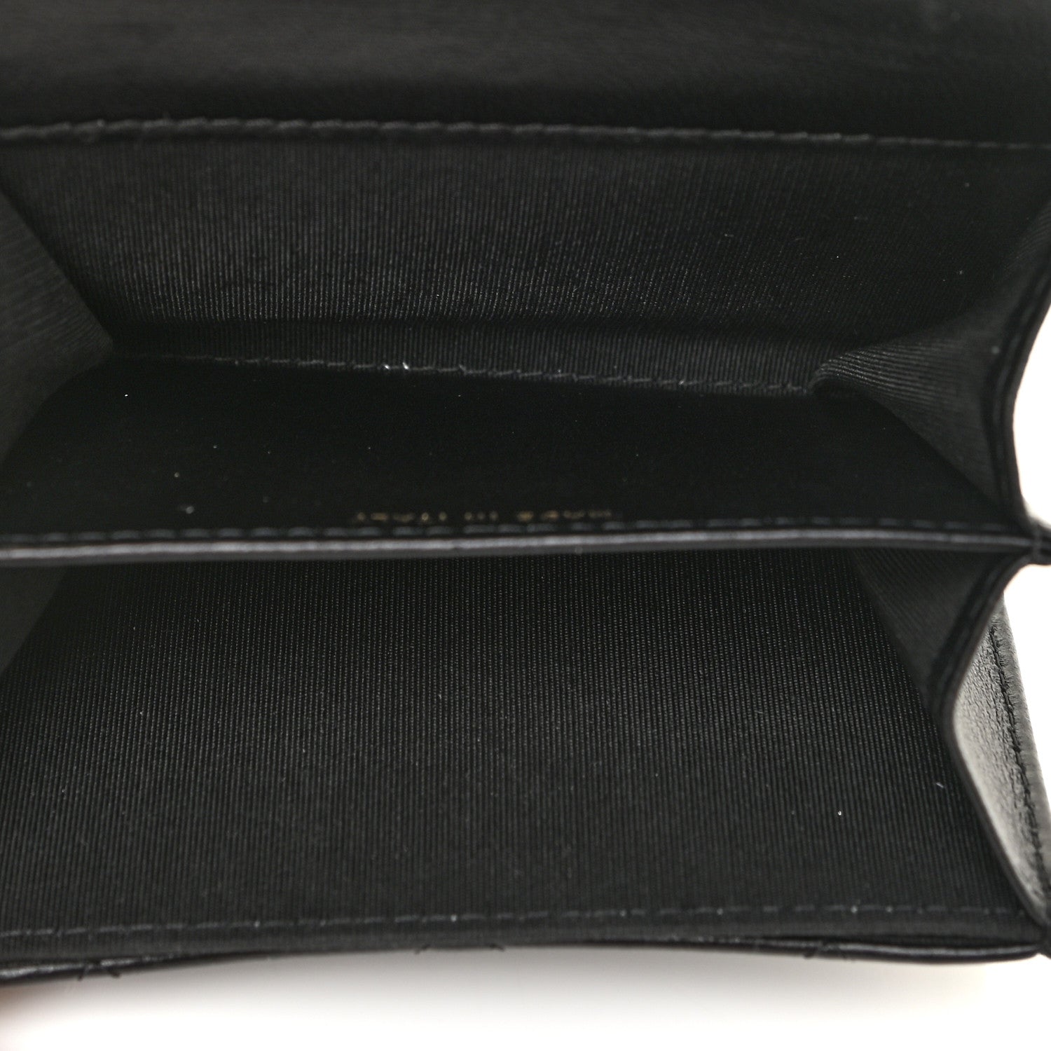 Chanel Lambskin Quilted CC Chic Flap Card Holder Black Gold 5 of 12