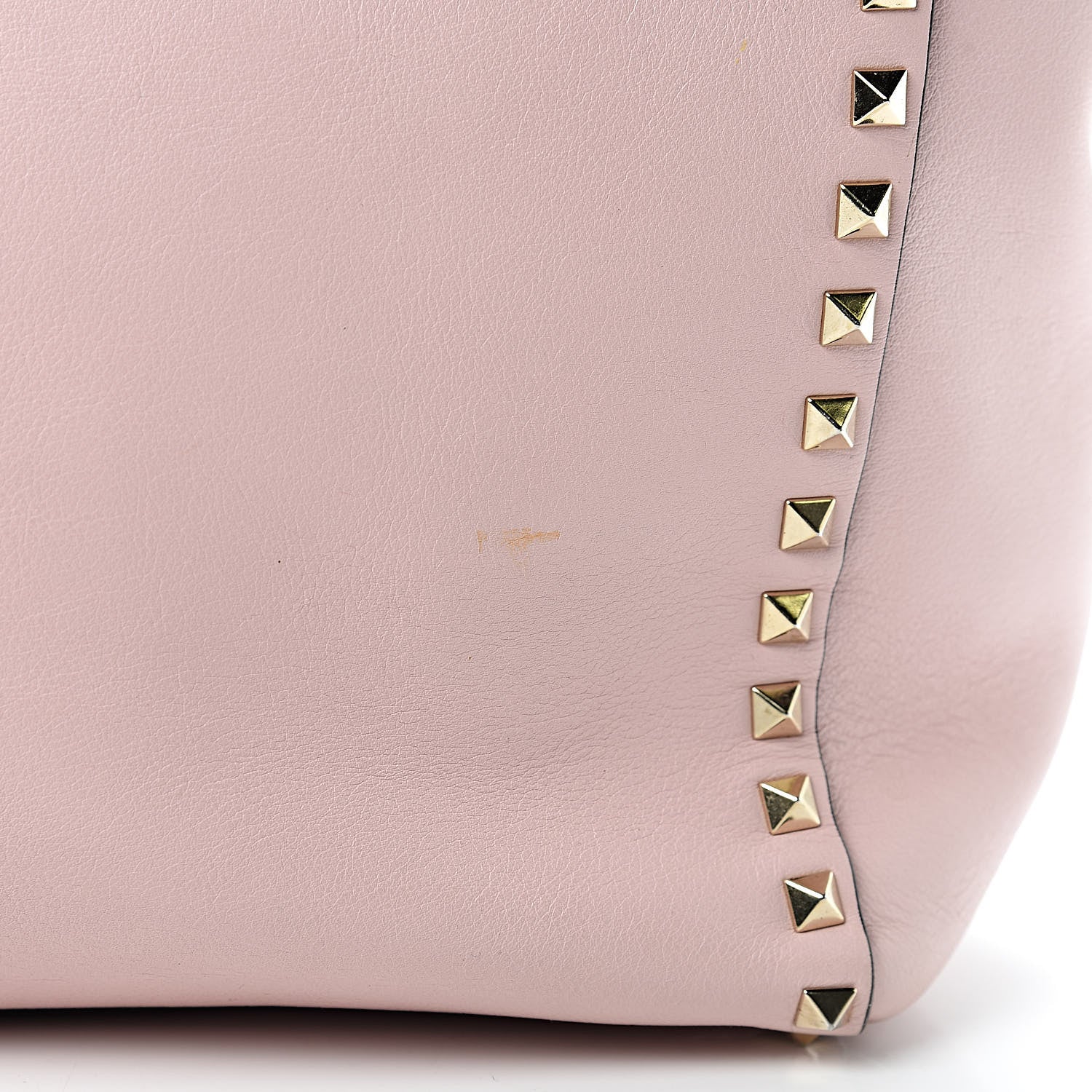 Valentino Garavani Vitello Rockstud Double Handle Tote Poudre 10 of 11