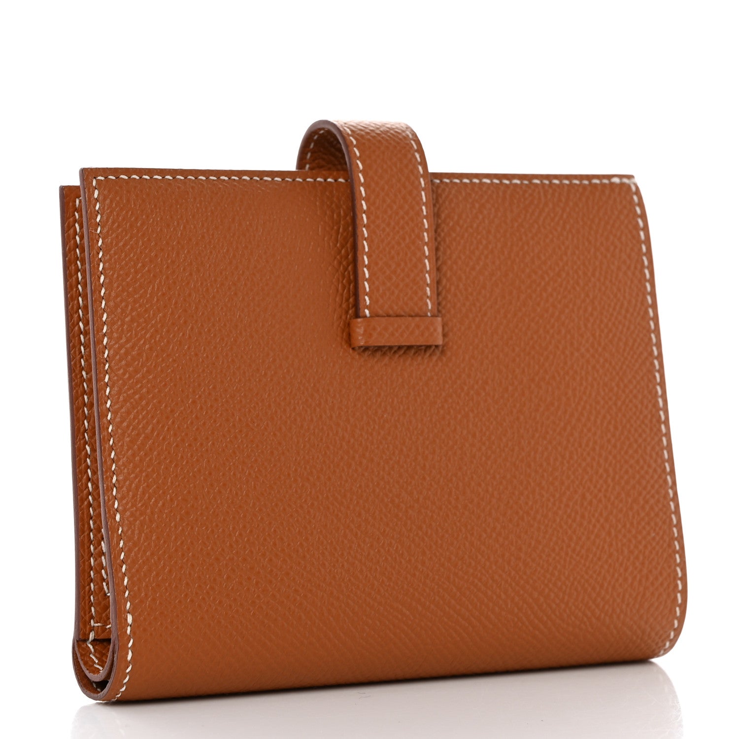 Hermes Epsom Bearn Compact Wallet Gold 3 of 7