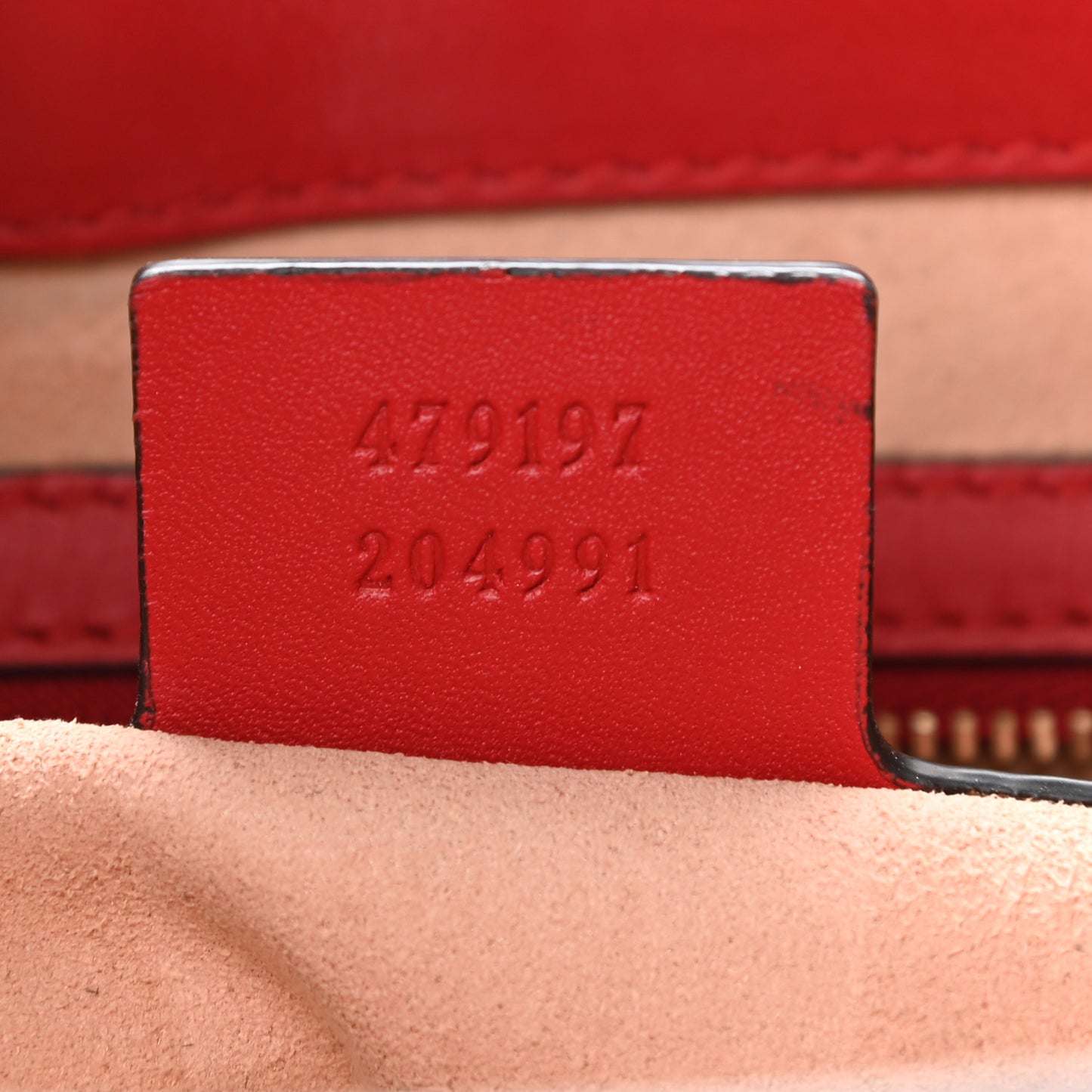 GG Supreme Monogram Medium Padlock Tote Red