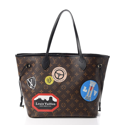 Louis Vuitton Monogram World Tour Neverfull MM 3 of 12
