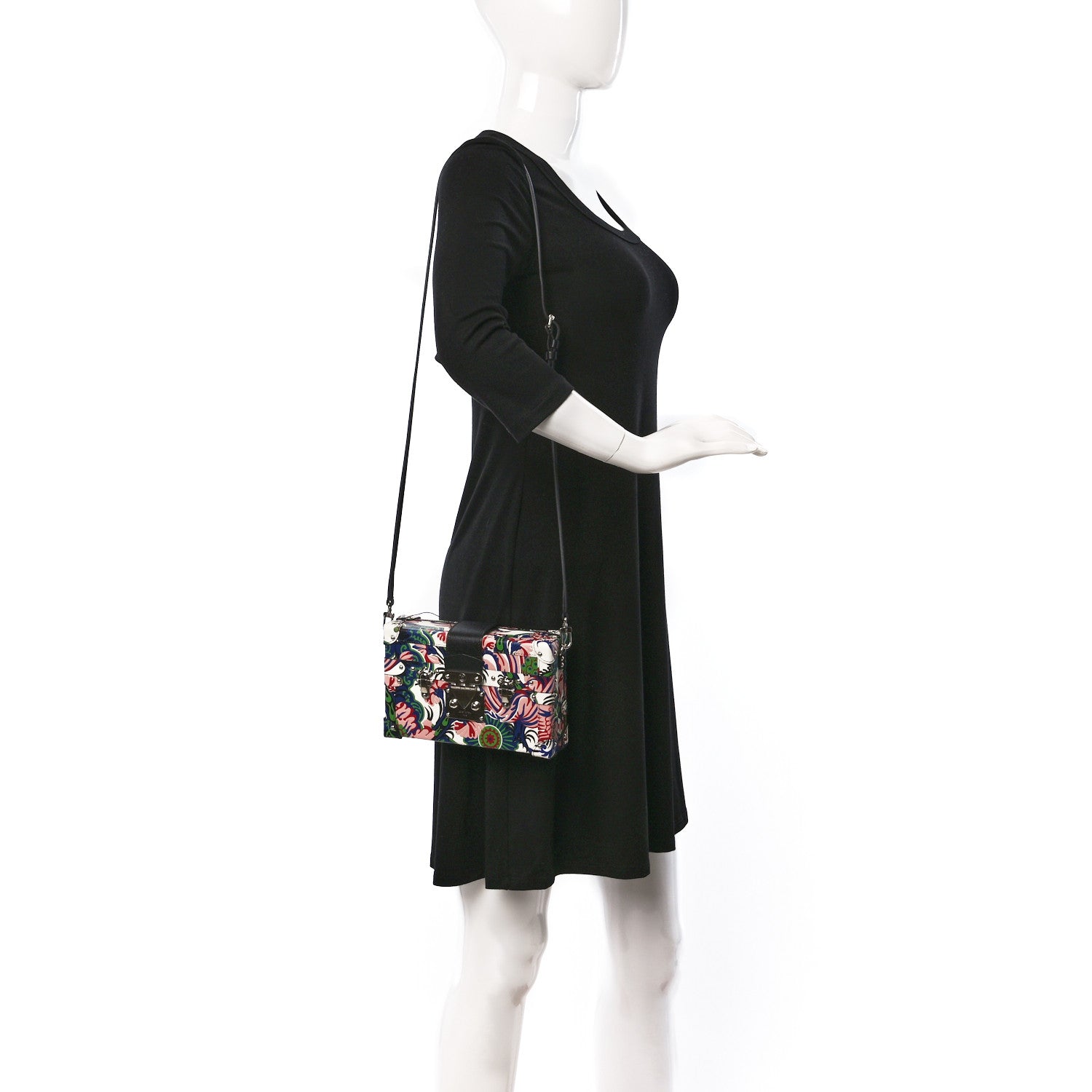 Louis Vuitton Epi Floral Petite Malle Rose Poudre Creme 2 of 9